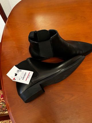 Botín Chelsea Piel Negro Mujer