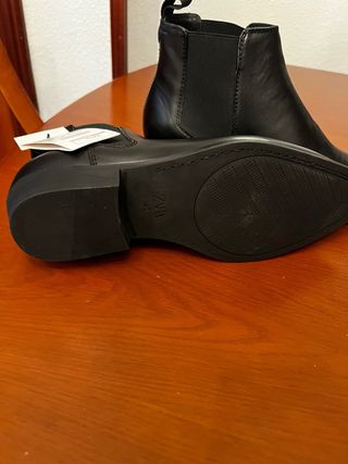 Botín Chelsea Piel Negro Mujer