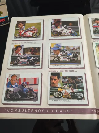 Álbum Cromos Motos Motor 16