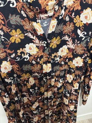 Vestido Nümula floral negro talla S