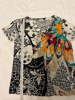 Camiseta Viscosa Estampada Talla M