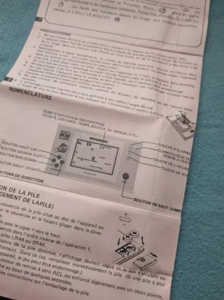 Instrucciones Super Mario Bros. Game & Watch