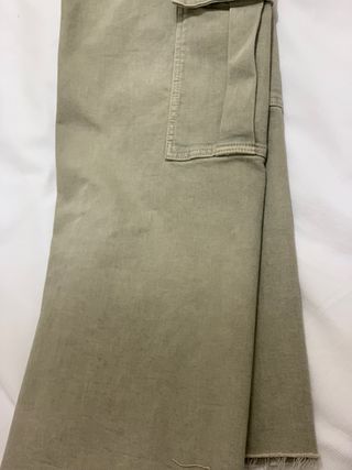 Pantalón cargo lona kaki