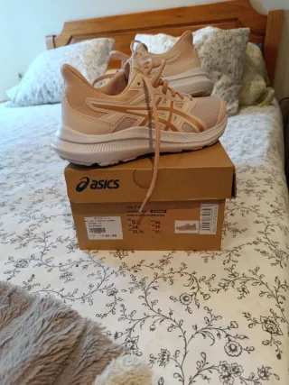Zapatillas ASICS Beige/Rosa Talla 36
