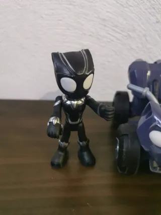 Figura Black Panther con Moto