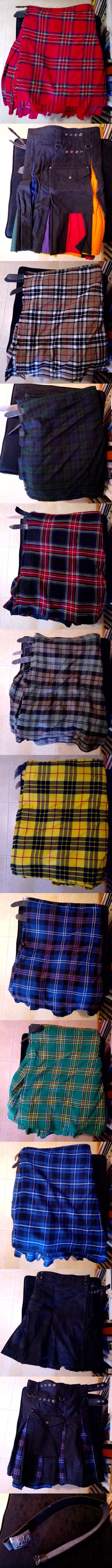 Vendo 12 Faldas escocesas + cinturón hombre 115 cm