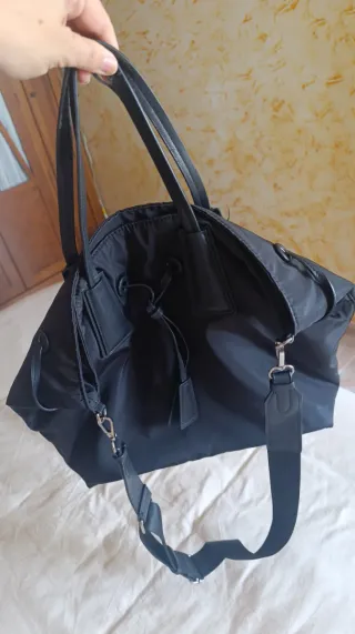 Bolso Zara Nylon Negro