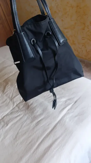 Bolso Zara Nylon Negro