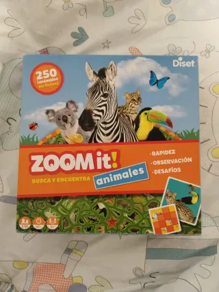 Juego Zoom It! Animales Diset
