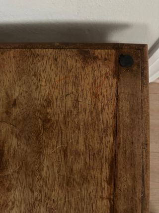 Mesita auxiliar madera rústica