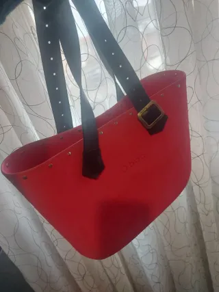 Borsa O bag rosa con borchie