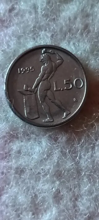 Micro moneta 50 Lire 1995