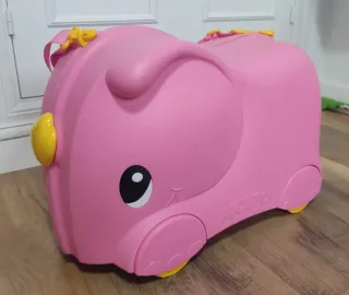 Maleta correpasillos Molto elefante rosa