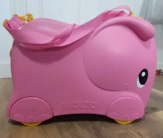 Maleta correpasillos Molto elefante rosa