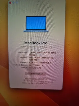 MacBook Pro Apple Gris/Plata