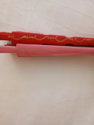 2 Abanicos Madera Decorados