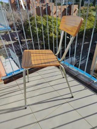 Sillas vintage melamina años 70