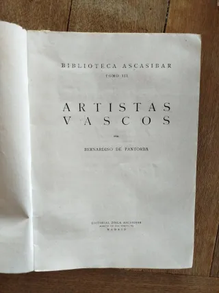 Libro"Artistas Vascos"