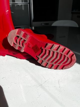 Botas de agua rojas talla 36