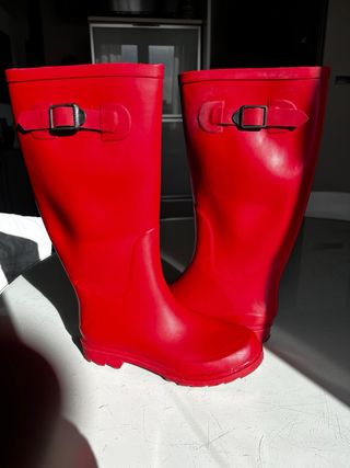 Botas de agua rojas talla 36