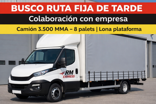 Transportista disponible para ruta de tarde