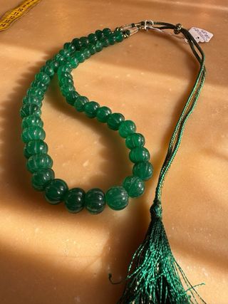 Collana Indiana Smeraldo Massivo Intarsiata