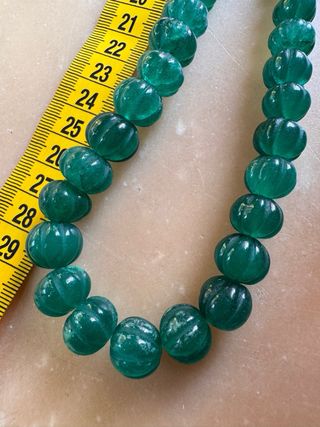 Collana Indiana Smeraldo Massivo Intarsiata