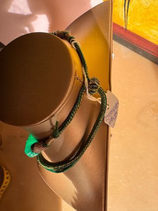 Collana Indiana Smeraldo Massivo Intarsiata