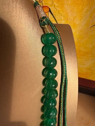 Collana Indiana Smeraldo Massivo Intarsiata