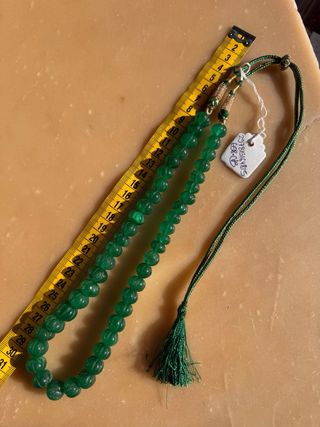 Collana Indiana Smeraldo Massivo Intarsiata