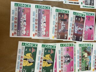 Numeros de la ONCE Disney 1996 36 boletos