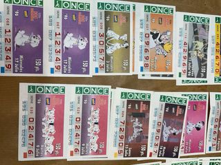 Numeros de la ONCE Disney 1996 36 boletos