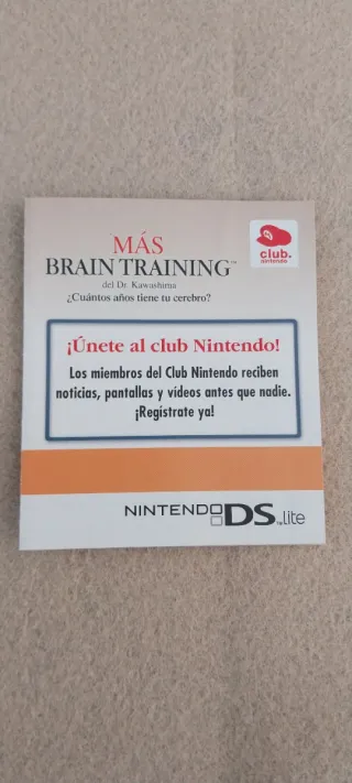 Folleto Club Nintendo Más Brain Training DS