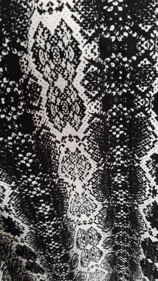 Vestito fantasia bianco e nero