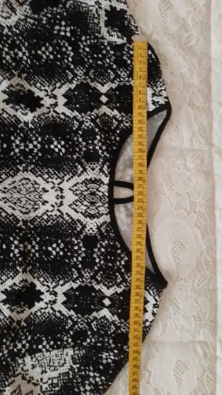 Vestito fantasia bianco e nero