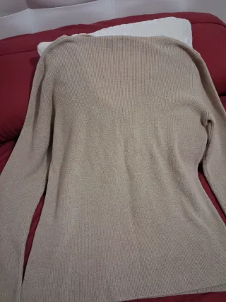 Jersey Stradivarius Beige Mujer