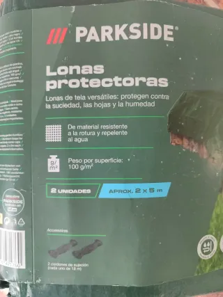 Lona protectora Parkside 2x5m