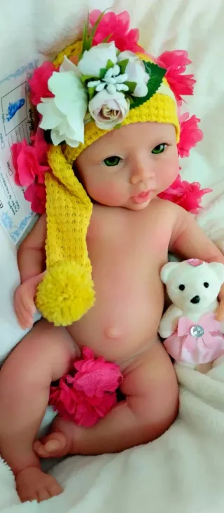 Bebé Reborn Silicona PREMIUM Completa 48 CM