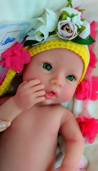 Bebé Reborn Silicona PREMIUM Completa 48 CM