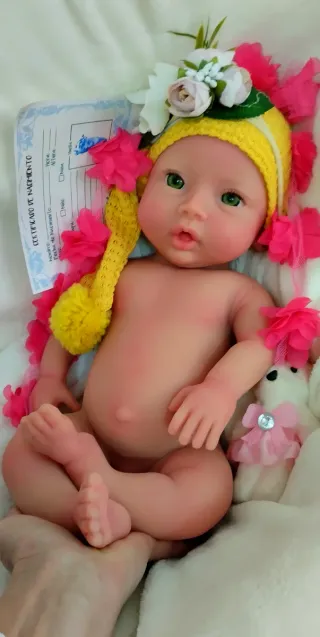 Bebé Reborn Silicona PREMIUM Completa 48 CM