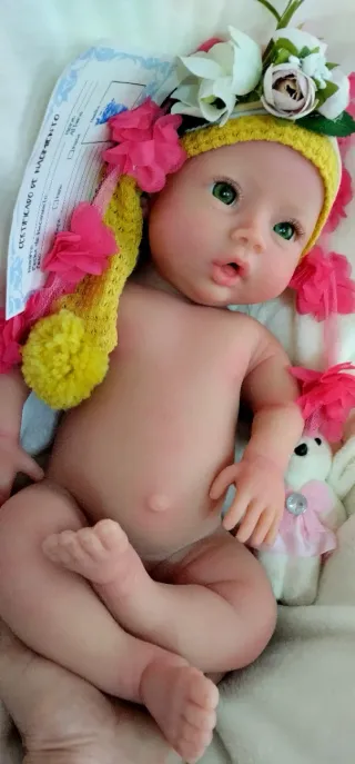 Bebé Reborn Silicona PREMIUM Completa 48 CM
