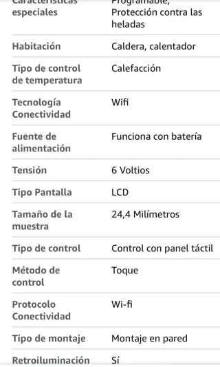Termostato Digital Garza programable