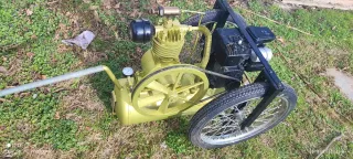 Compresor gasolina con ruedas