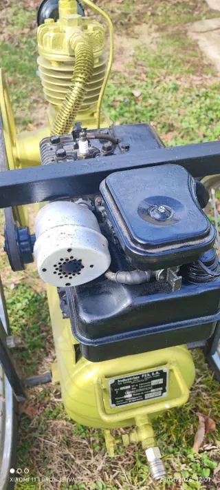 Compresor gasolina con ruedas