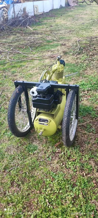 Compresor gasolina con ruedas