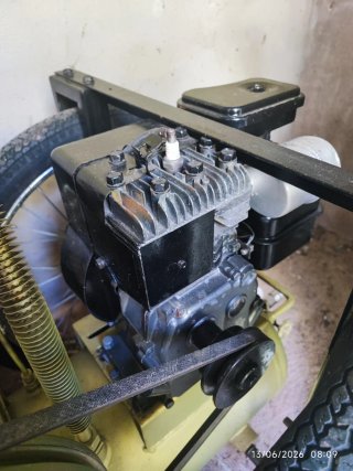 Compresor gasolina con ruedas