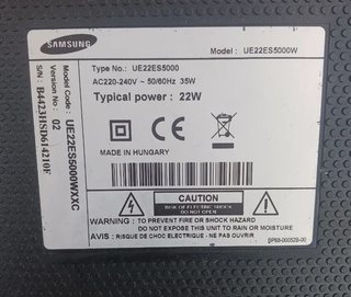 Televisión Samsung de 22 pulgadas