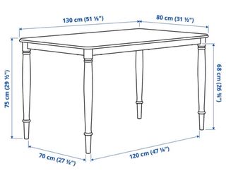 Mesa Comedor Danderyd Ikea Madera y Metal