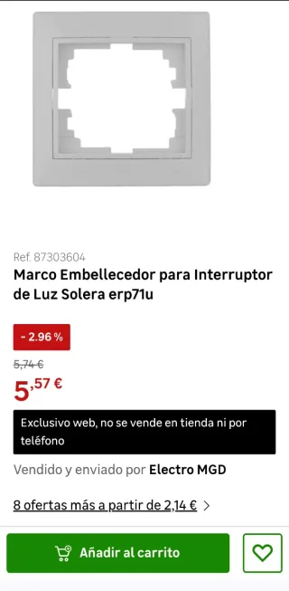 Marcos Embellecedores Solera Blanco 1 Elemento