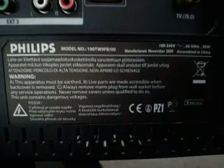Televisor Philips 18 pulgadas negro